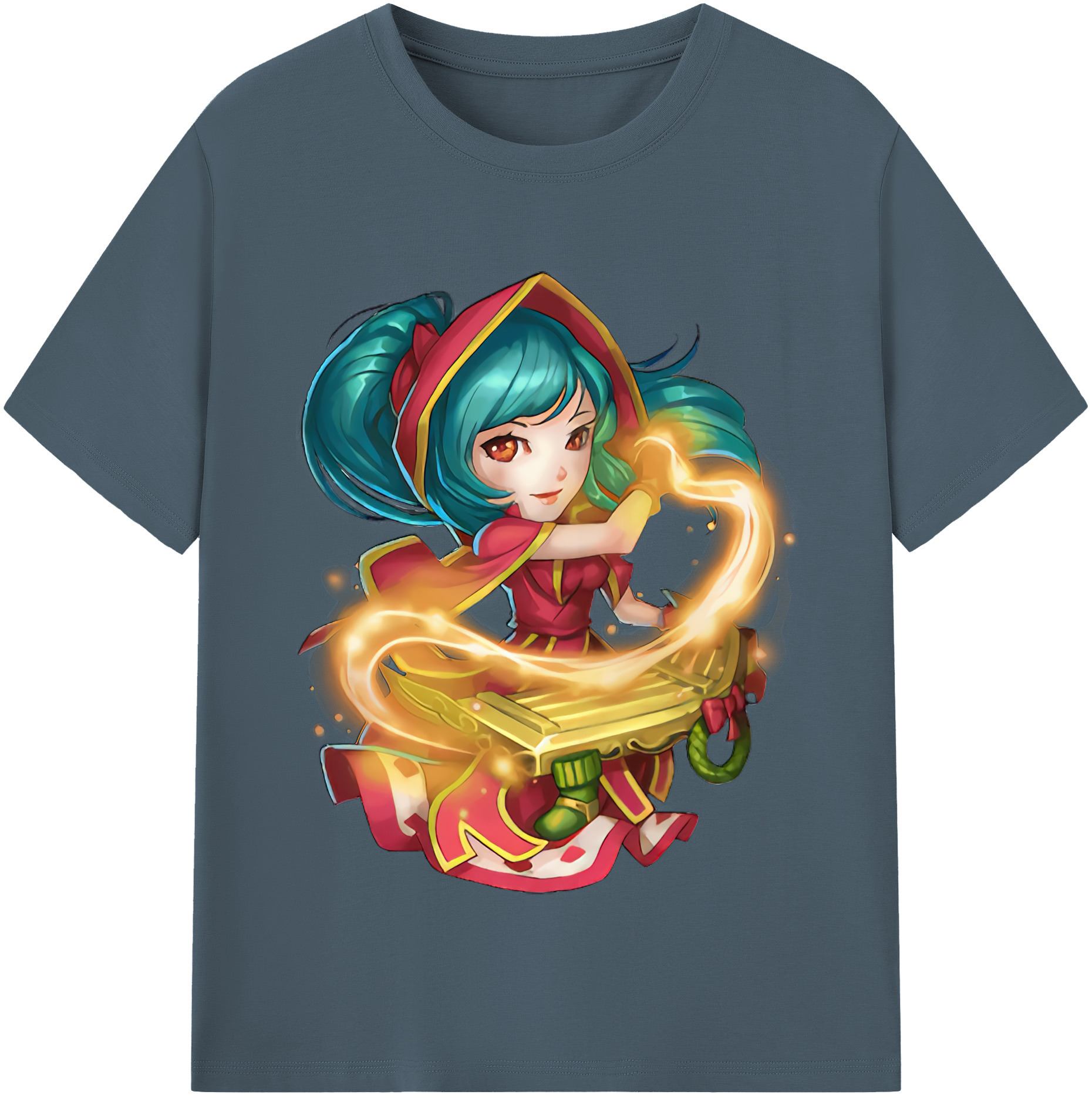 リーグ・オブ・レジェンド League of Legends LOL 綿100％半袖Tシャツ（フロントプリント）